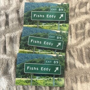 Fishs Eddy Scenic Postcard Set of 3! New from New York only Limited Edition GWP
